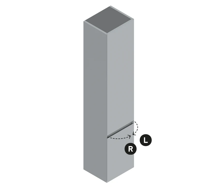 Colonna 35×30 h165  2 ante Basic - Catalano