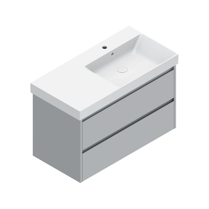 Base 96×48 h55  2 cassetti Basic - Catalano