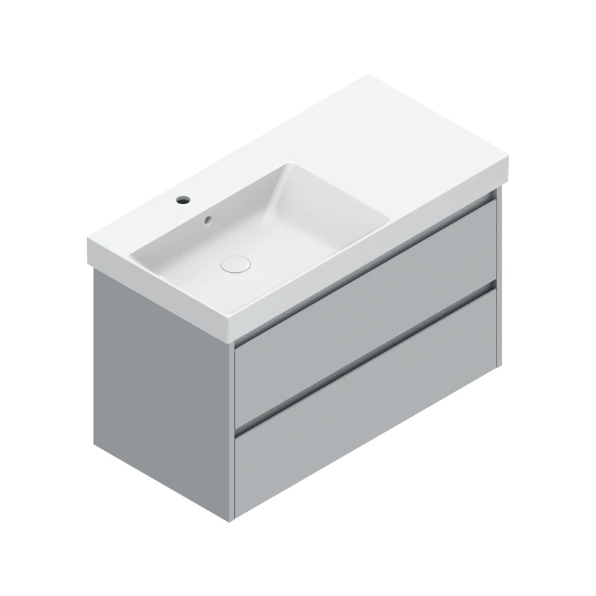 Base 96×48 h55  2 cassetti Basic - Catalano