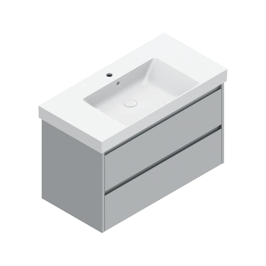 Base 96×48 h55  2 cassetti Basic - Catalano