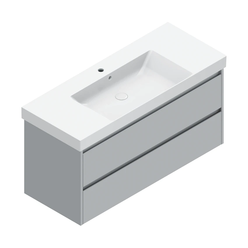 Base 121×48 h55  2 cassetti Basic - Catalano