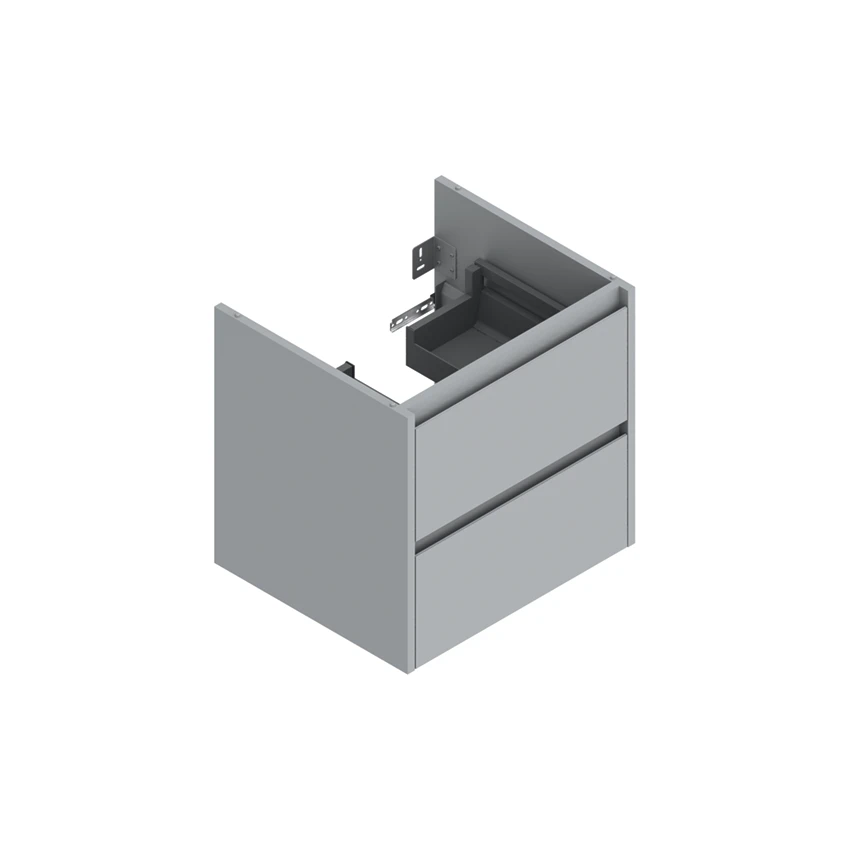 Base 56×48 h55  2 cassetti Basic - Catalano