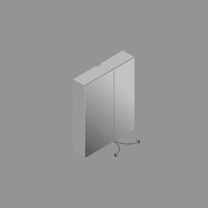 Specchio  60–90×75 Boxes - Catalano