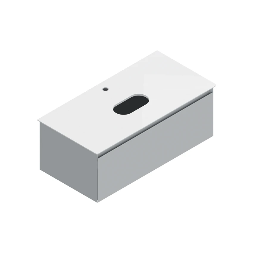Base 97×48 h35  1 cassetto Handle - Catalano