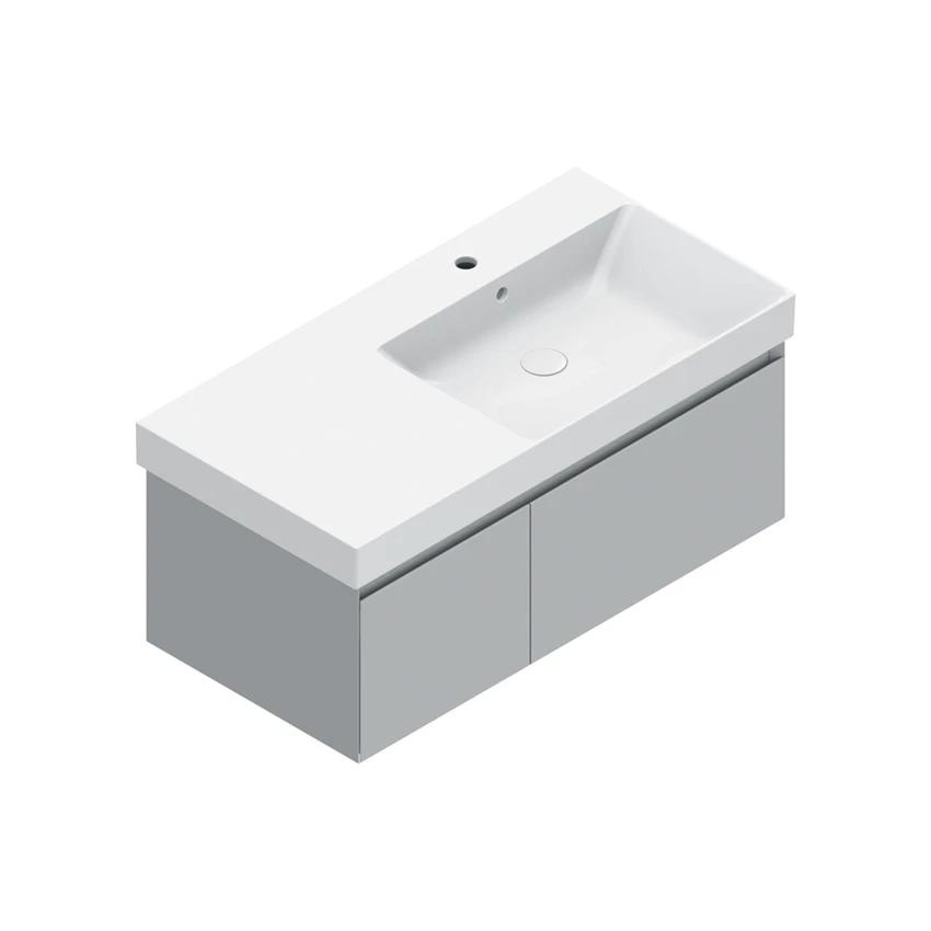 Base 97×48 h35  2 cassetti Handle - Catalano