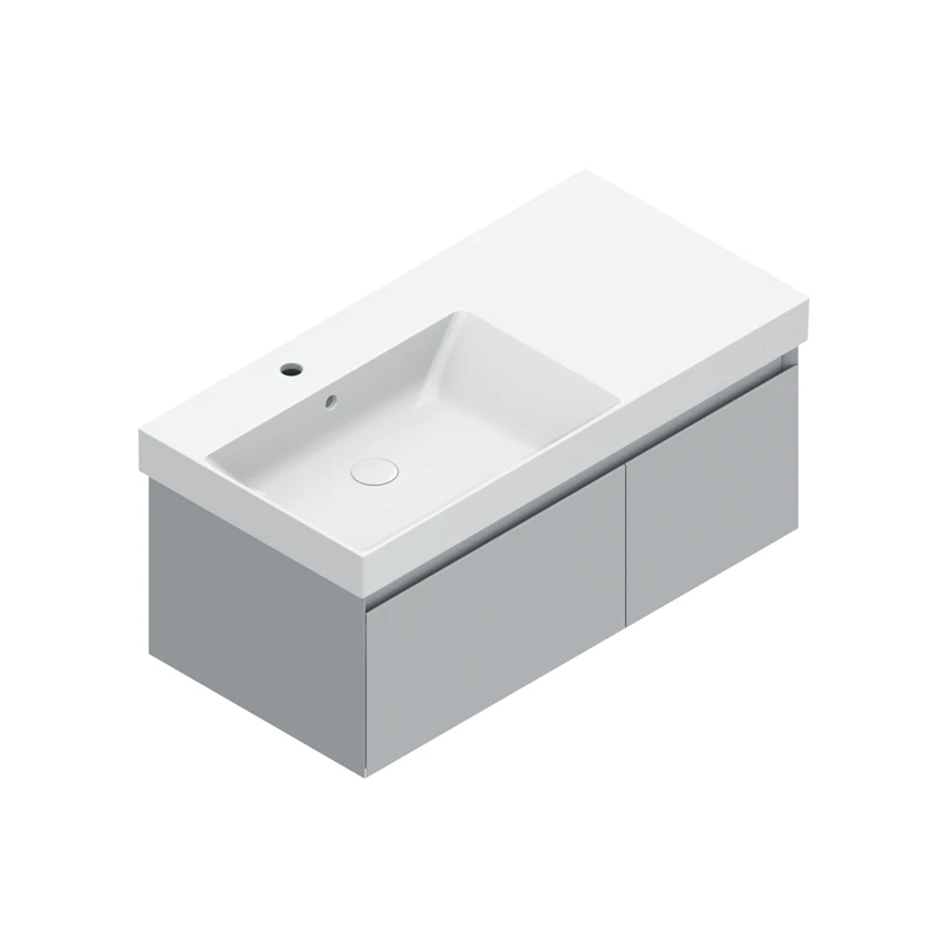 Base 97×48 h35  2 cassetti Handle - Catalano