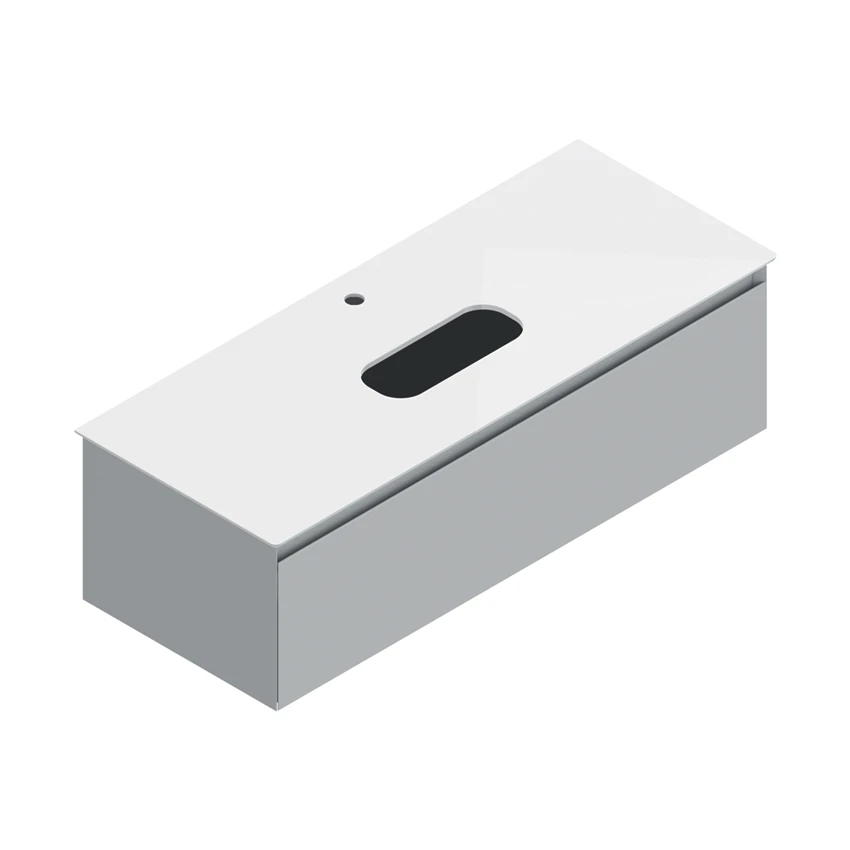 Base 122×48 h35  1 cassetto Handle - Catalano