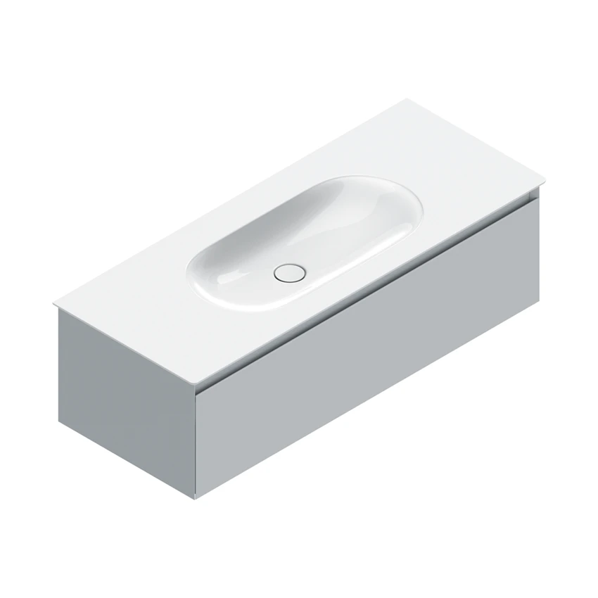 Base 122×48 h35  1 cassetto Handle - Catalano