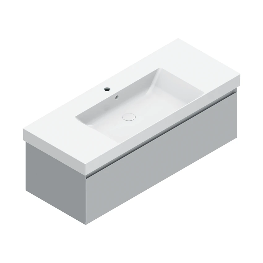 Base 122×48 h35  1 cassetto Handle - Catalano