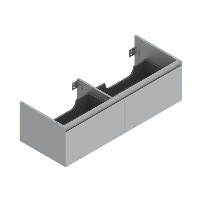 Base 122×48 h35  2 cassetti Handle - Catalano