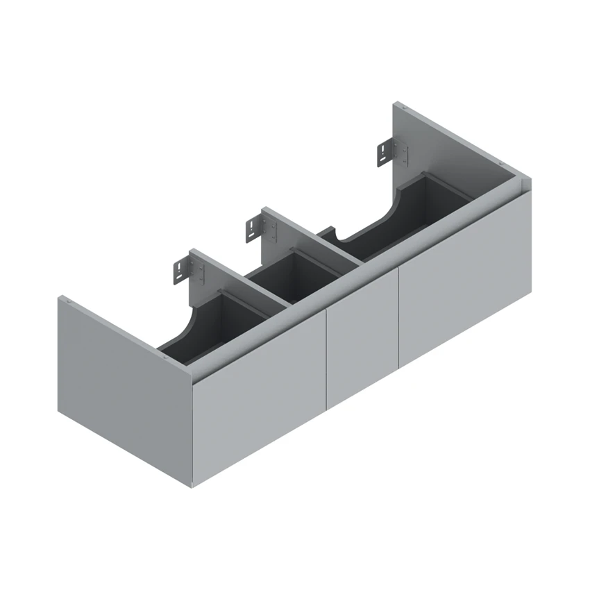 Base 122×48 h35  3 cassetti Handle - Catalano