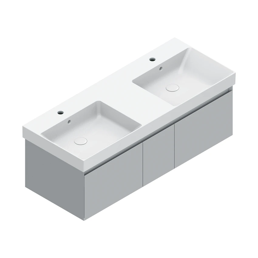 Base 122×48 h35  3 cassetti Handle - Catalano