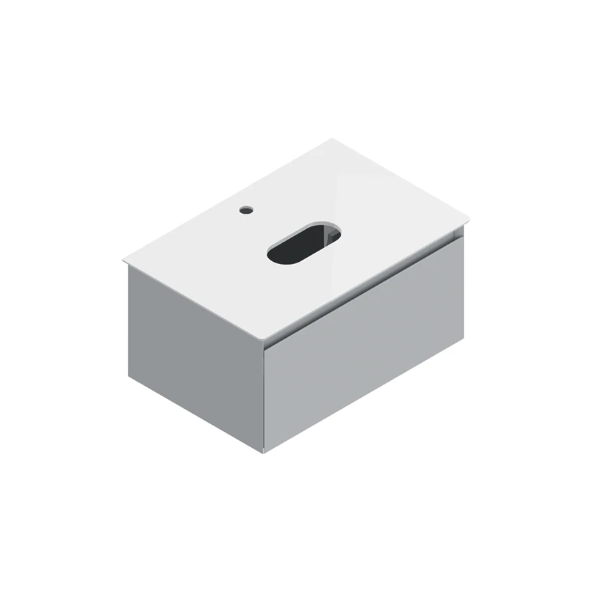 Base 72×48 h35  1 cassetto Handle - Catalano