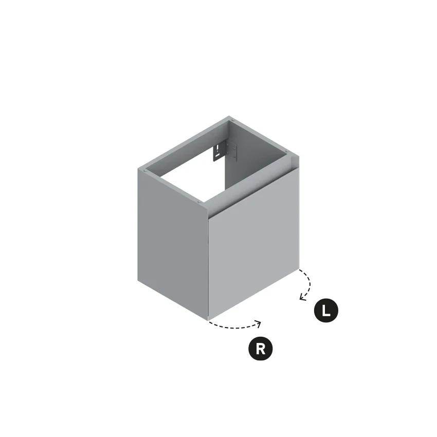 Base 43×33 h45  1 anta Handle - Catalano