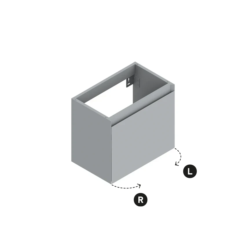 Base 53×33 h45  1 anta Handle - Catalano