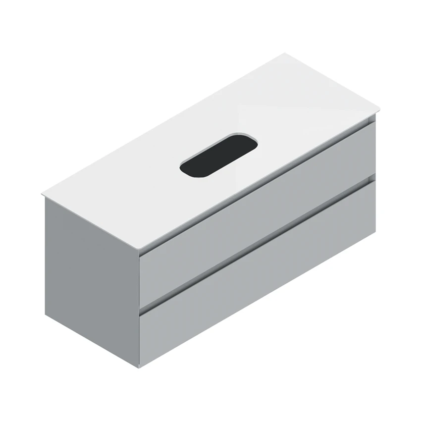 Base 122×48 h52  2 cassetti Handle - Catalano