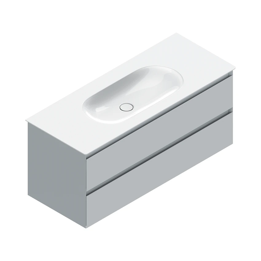 Base 122×48 h52  2 cassetti Handle - Catalano