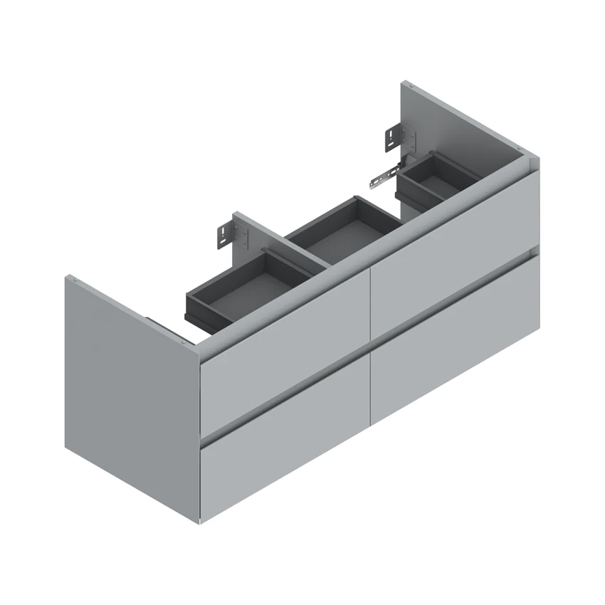 Base 122×48 h52  4 cassetti Handle - Catalano
