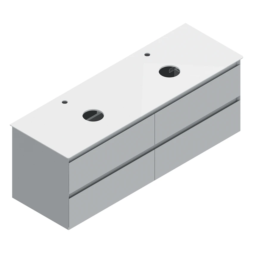 Base 147×48 h52  4 cassetti Handle - Catalano