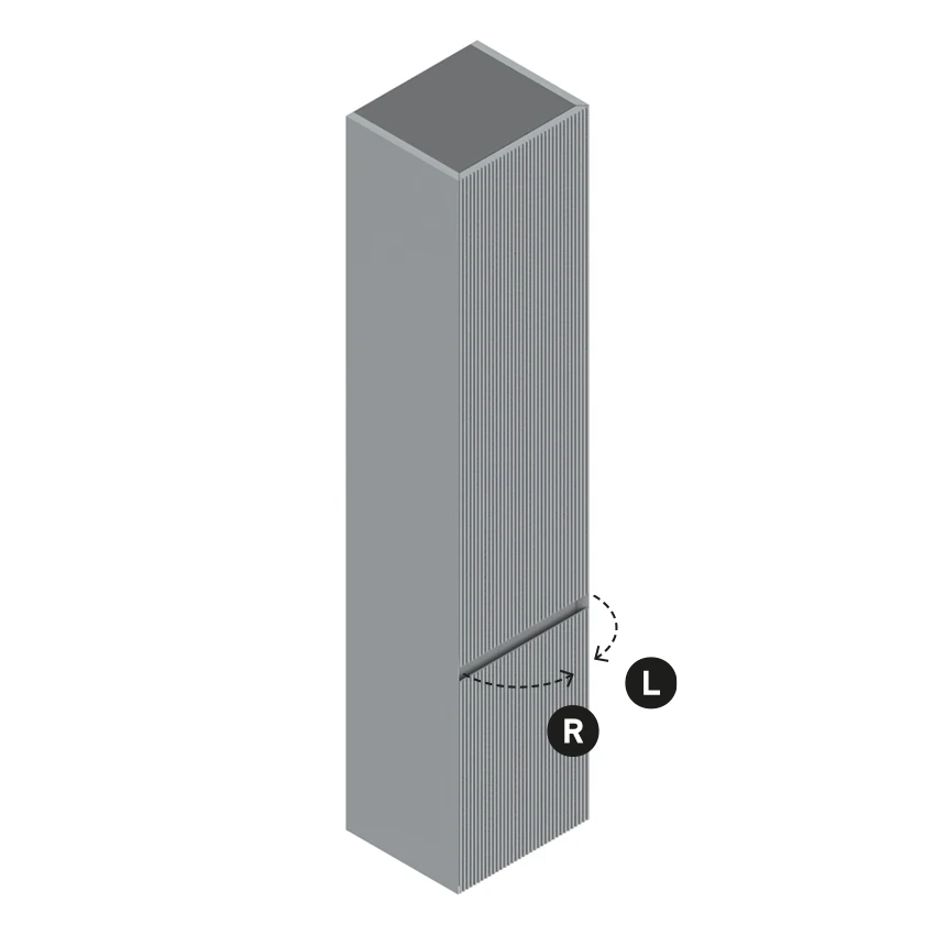 Colonna 35×30 h165  2 ante Righe - Catalano