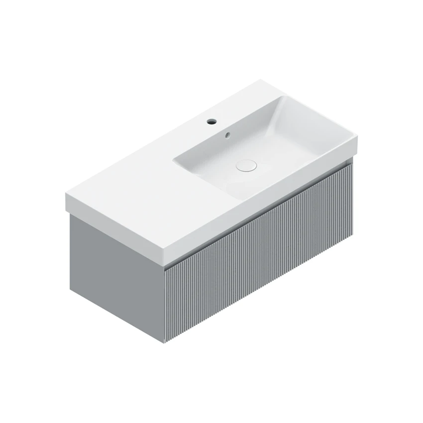 Base 97×48 h35  1 cassetto Righe - Catalano