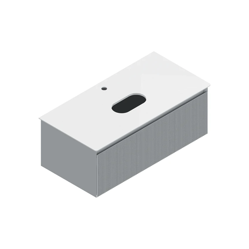 Base 97×48 h35  1 cassetto Righe - Catalano