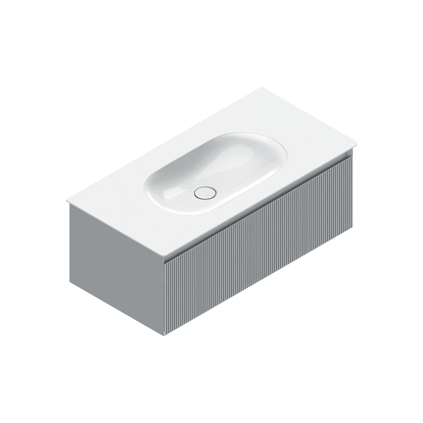 Base 97×48 h35  1 cassetto Righe - Catalano