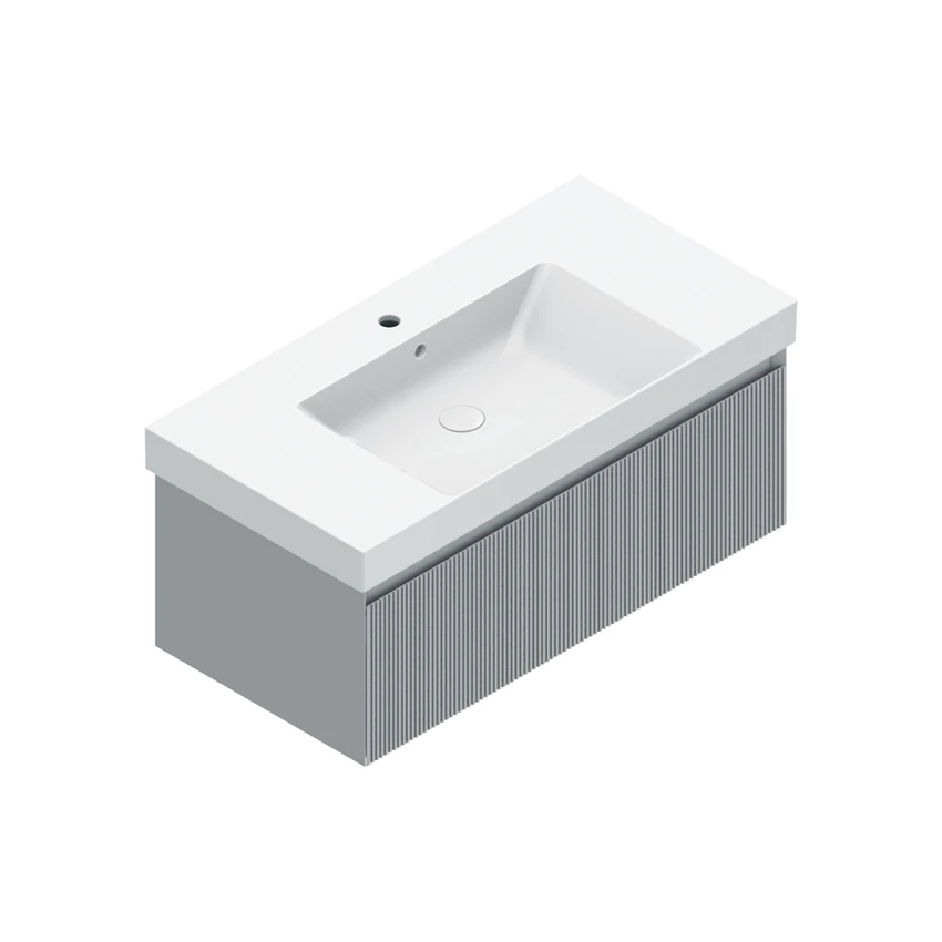 Base 97×48 h35  1 cassetto Righe - Catalano