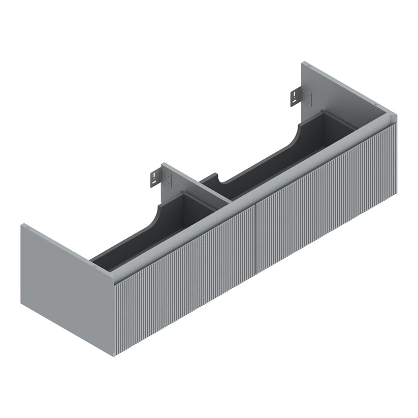 Base 147×48 h35  2 cassetti Righe - Catalano