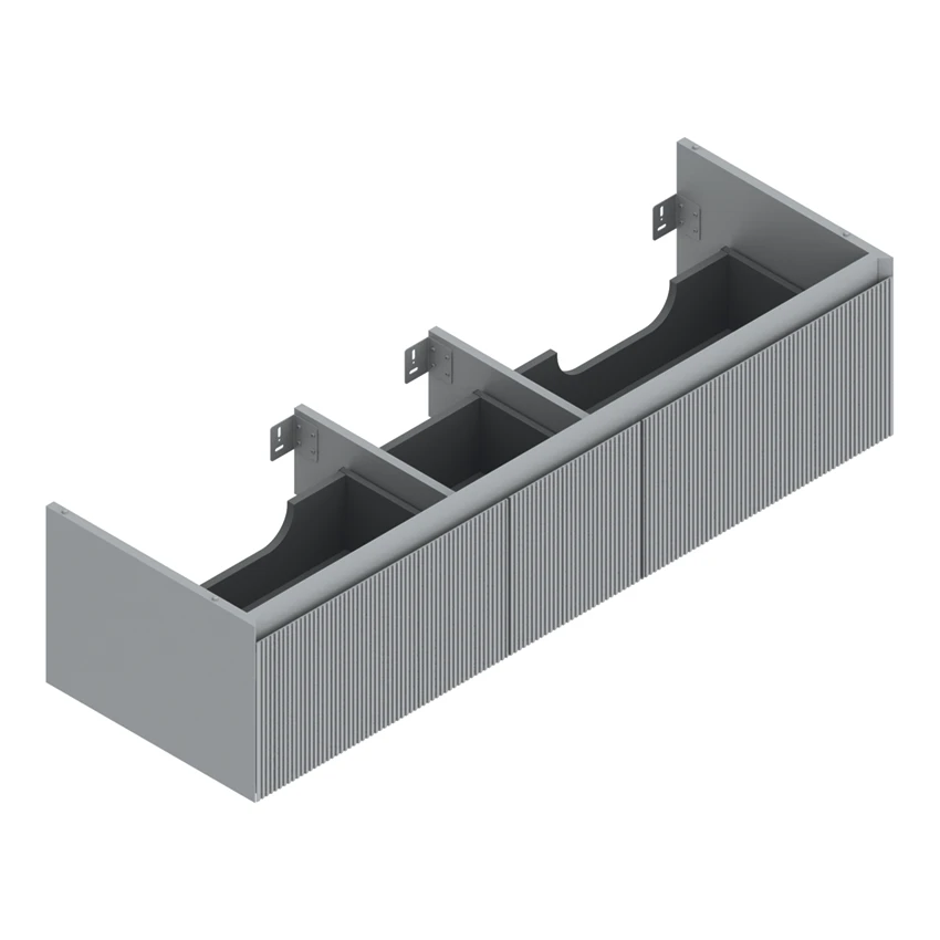 Base 147×48 h35  3 cassetti Righe - Catalano