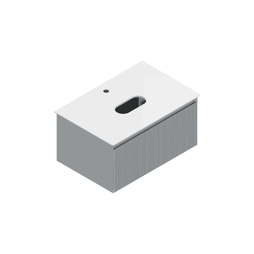 Base 72×48 h35  1 cassetto Righe - Catalano