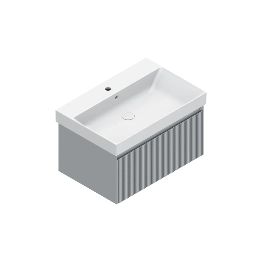Base 72×48 h35  1 cassetto Righe - Catalano