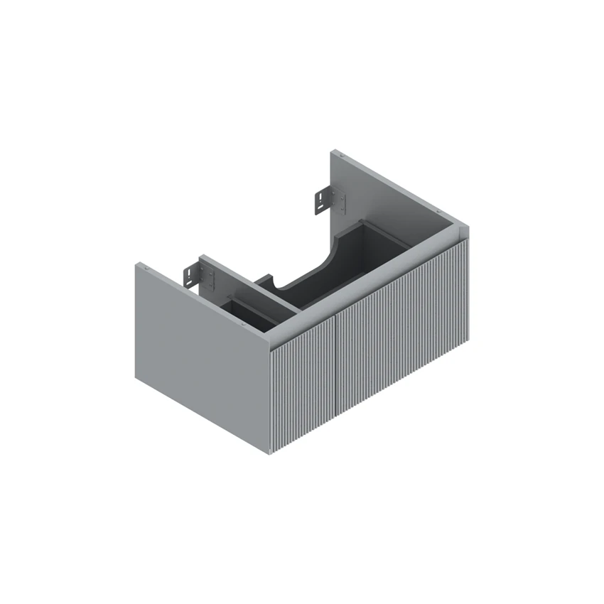 Base 72×48 h35  2 cassetti Righe - Catalano