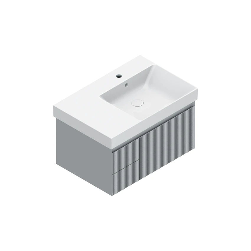 Base 72×48 h35  3 cassetti Righe - Catalano