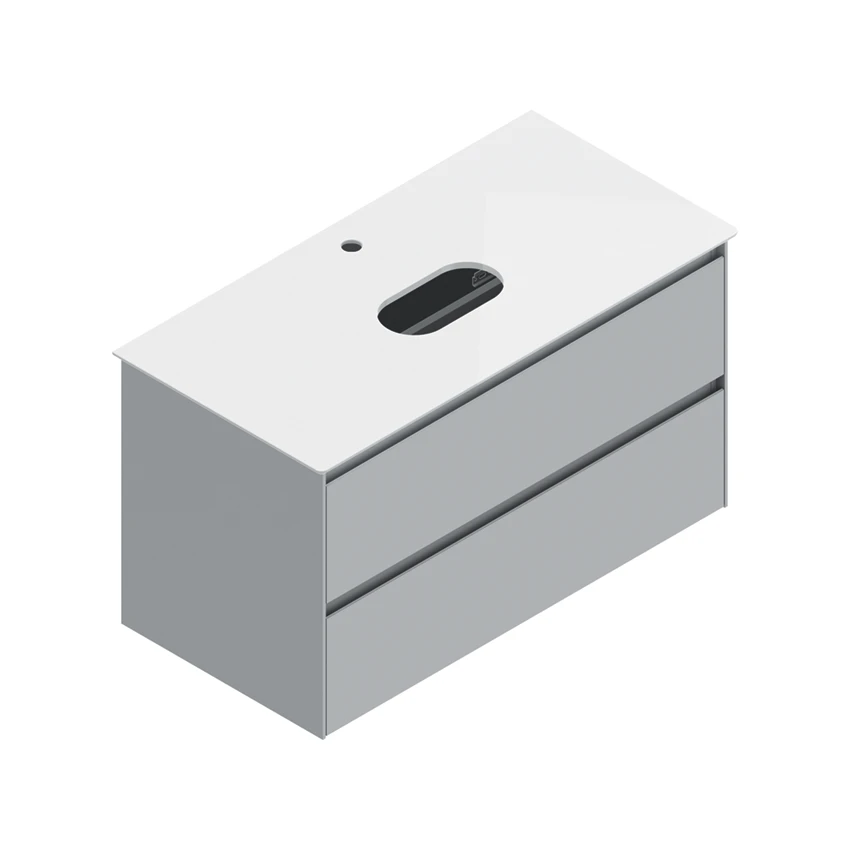 Base 96×48 h55  2 cassetti Sei - Catalano