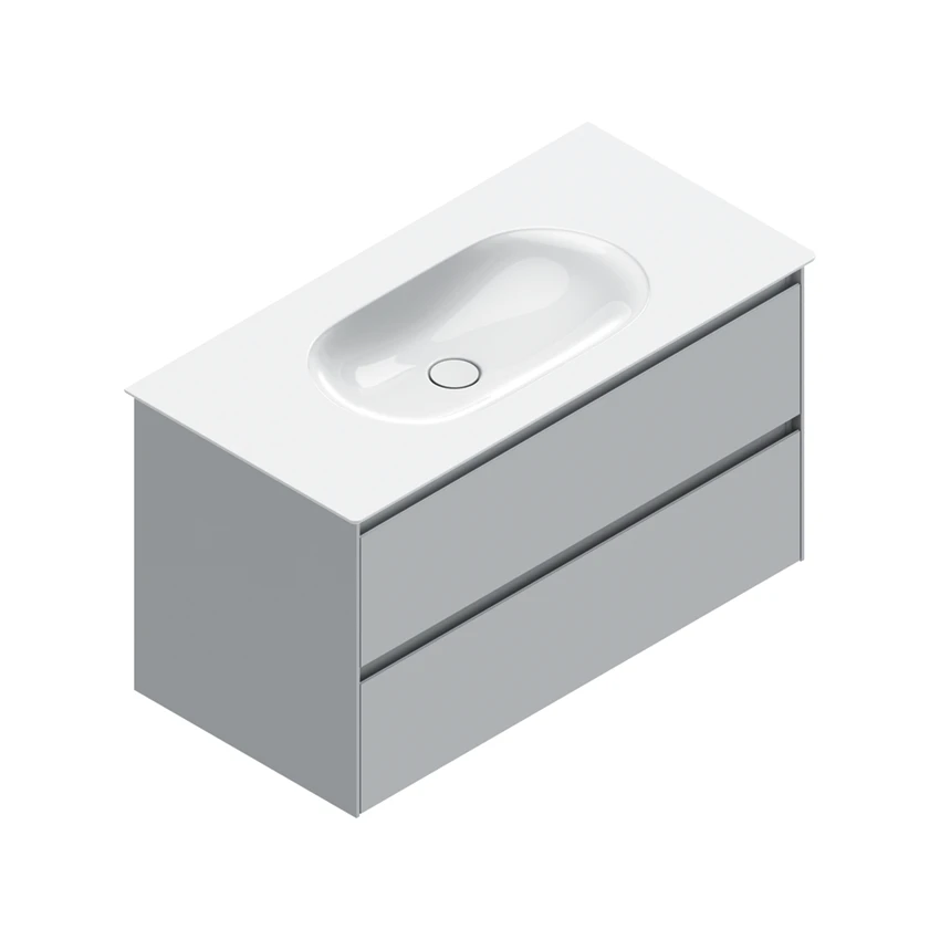 Base 96×48 h55  2 cassetti Sei - Catalano