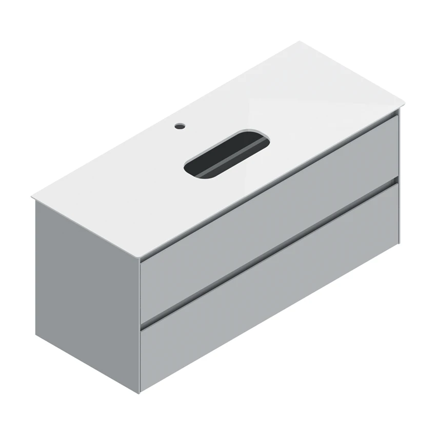 Base 121×48 h55  2 cassetti Sei - Catalano