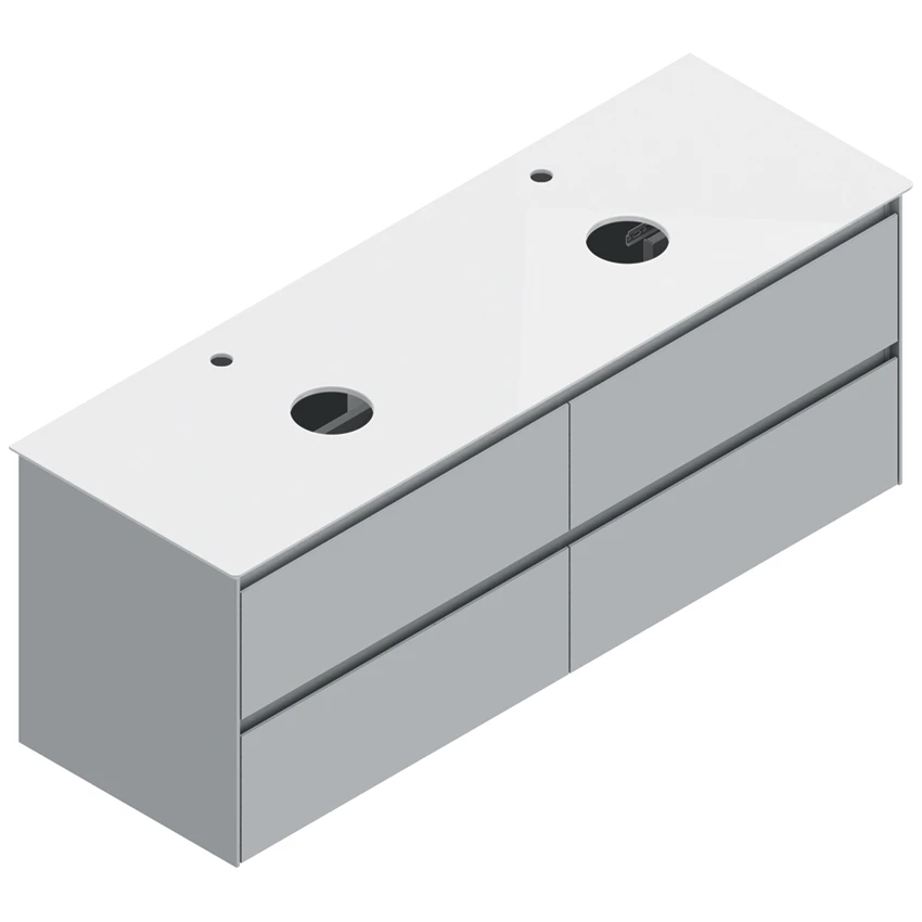 Base 146×48 h55  4 cassetti Sei - Catalano