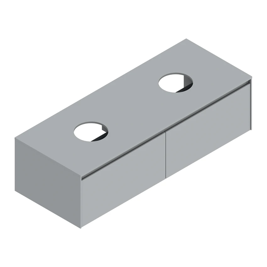 Base 130×50 h35  2 cassetti Upper - Catalano