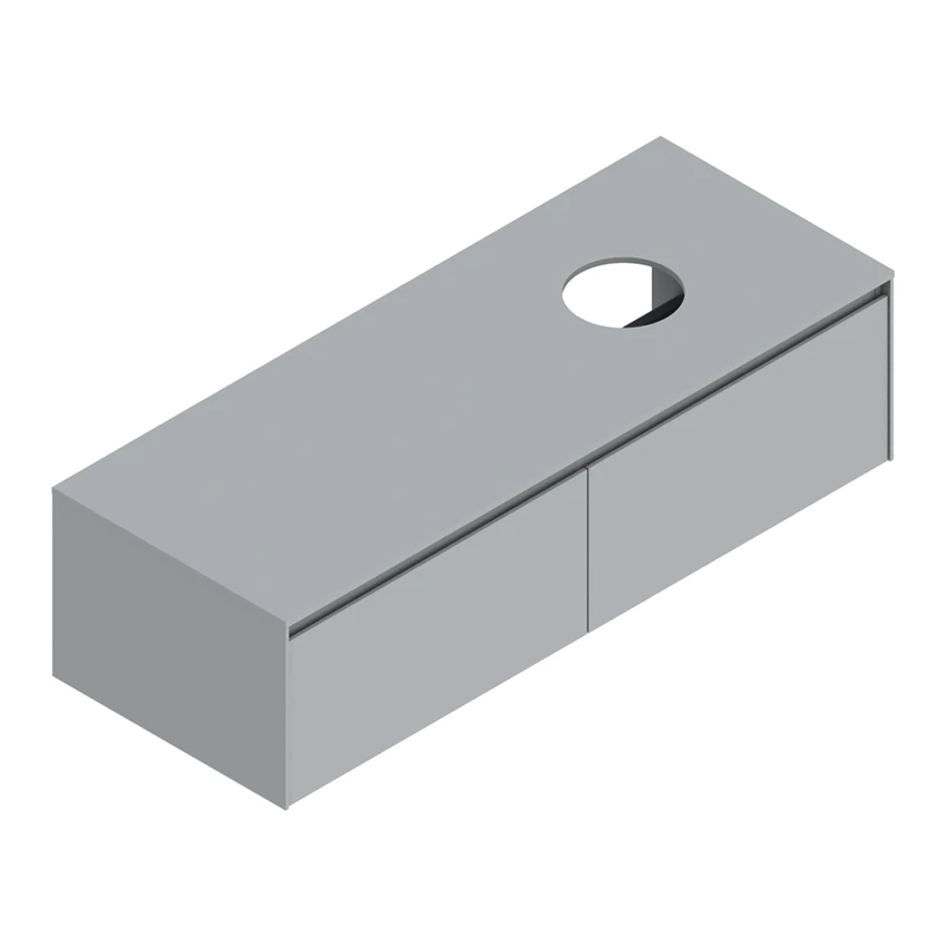 Base 130×50 h35  2 cassetti Upper - Catalano
