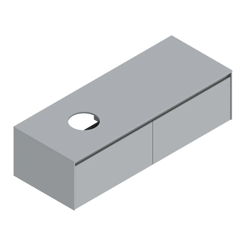 Base 130×50 h35  2 cassetti Upper - Catalano