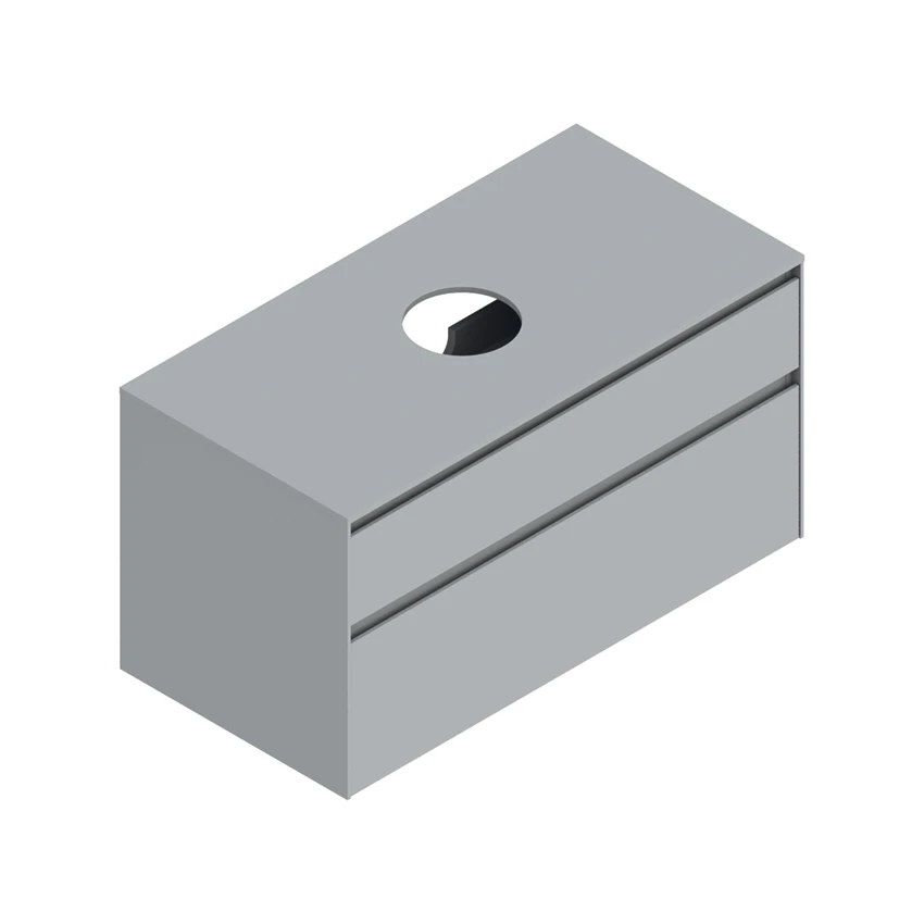 Base 100×50 h53  2 cassetti Upper - Catalano