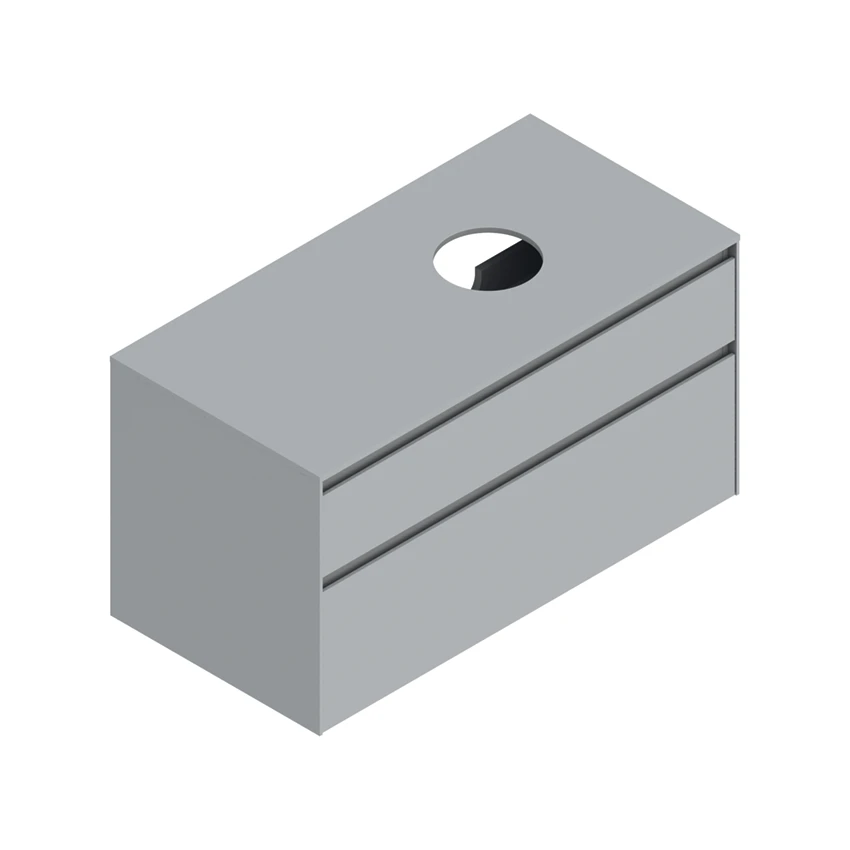 Base 100×50 h53  2 cassetti Upper - Catalano