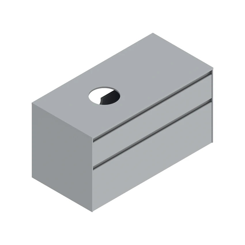 Base 100×50 h53  2 cassetti Upper - Catalano