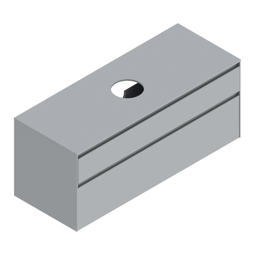 Base 130×50 h53  2 cassetti Upper - Catalano
