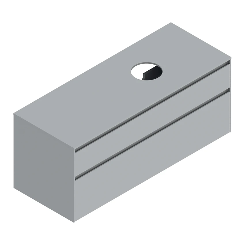 Base 130×50 h53  2 cassetti Upper - Catalano