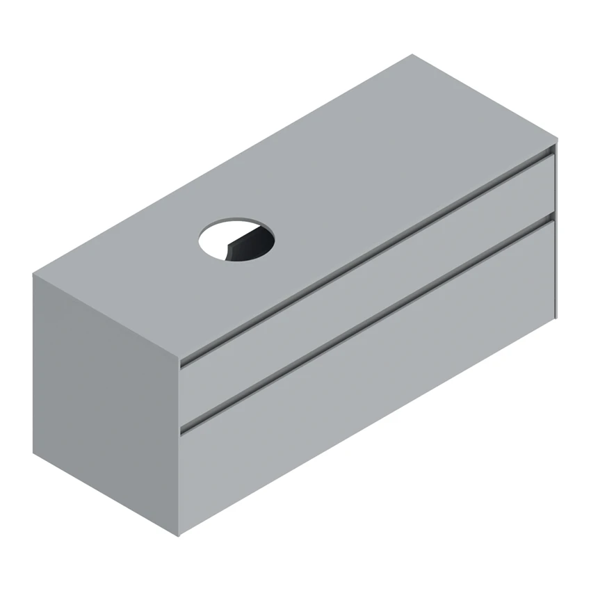 Base 130×50 h53  2 cassetti Upper - Catalano